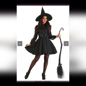 Witch Costume - Black Sz M New